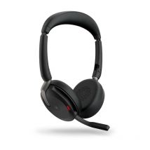 Jabra evolve2 65 flex auricolare con cavo e senza cavo a padiglione ufficio bluetooth nero
