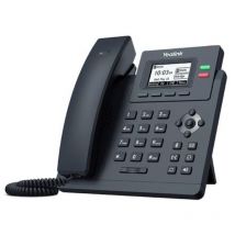 Yealink telefono voip 2xlan gigabit poe, voce hd, display monocromatico, 1xrj9, 2 linee sip