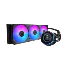Cooler master dissipatore a liquido atmos ii, 3x120mm argb, kit lcd inc, nero