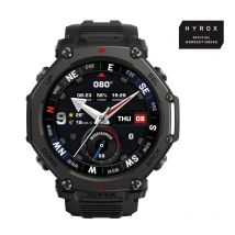 Amazfit t-rex 3 pro smartwatch 48mm 1.3 amoled impermeabile 10 atm 100 modalita` sportive gps spo2 cardiofrequenzimetro, monitor del sonno, contapassi nero