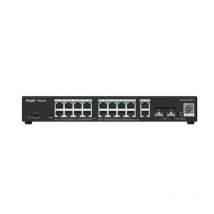 Reyee smart switch poe gigabit 20 p. 16 p. poe/poe+, 2 p. uplink gigabit rj45/sfp, power budget 250w