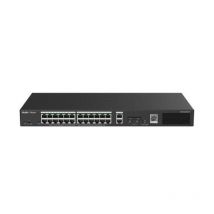 Reyee smart switch poe gigabit 28 p., 24 p. poe/poe+ rj45, 2 p. uplink gigabit rj45/sfp
