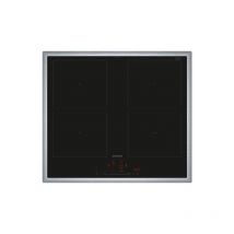 Siemens iq500 ed645hqc1e piano cottura nero, acciaio inox da incasso 60 cm piano cottura a induzione 4 fornello(i)