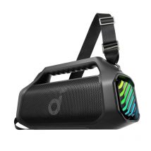 Anker innovations soundcore boom 2 pro, 140 w, 50 w, 20 w, kabellos, 2.1 tragbares lautsprechersystem, schwarz