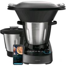 Cecotec mambo 11090 robot da cucina 1600w 37 funzioni wi-fi con app e bilancia caraffa antiaderente e caraffa da 3.3lt in acciaio nero