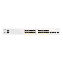 Cisco catalyst 1300-24fp-4g switch gestito l3 - 24 x 10/100/1000 (poe+) + 4 x gigabit sfp poe+ (370 w) montabile su rack