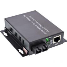 Inline ,network media converter 10/100/1000mb/s tp a lwl (sc duplex), sm, 20km