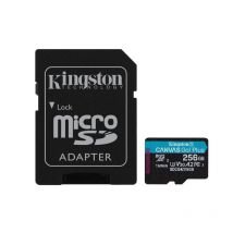 Kingston technology scheda microsdxc canvas go plus gen4 200mb/s a2 u3 v30 da 256 gb + adattatore