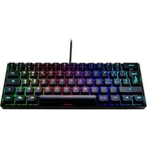 Surefire kingpin m1 tastiera meccanica gaming rgb usb piccola e compatta tasti anti ghosting layout italiano nero