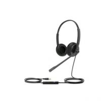 Yealink cuffie con microfono per telefonia fissa yealink e softphone con porta usb certificata microsoft teams nero