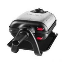 Tefal wm756d piastra per waffle 2 waffle 1200 w nero, acciaio inox