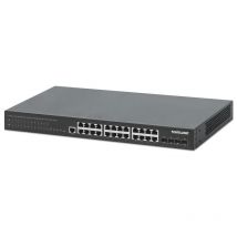 Intellinet 561846 switch di rete gestito l2+ gigabit ethernet (10/100/1000) supporto power over ethernet (poe) 1u nero