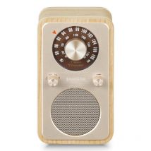 Sangean wr-9 portables fm-radio echtholz-gehäuse flexible aufstellmöglichkeit mondlichteiche