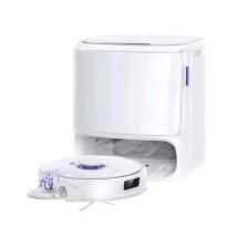 Narwal freo z10 pro robot aspirapolvere lavapavimenti 18.500 pa lava ad acqua calda a 75 gradi antigroviglio autopulizia ed asciugatura con stazione di ricarica svuotamento bianco