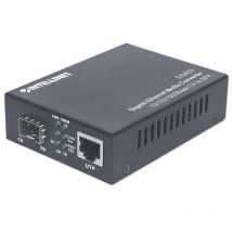 Intellinet 510493 convertitore multimediale di rete 1000 mbit/s nero