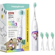 Happybrush eco vibe, kind, schallzahnbÃ¼rste, sensibel, super sensitive, 40000 bewegungen pro minute, weiÃ, akku