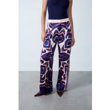 Bedrukte losvallende broek - VENUS IMP - 38 - Rose Givre - Etam