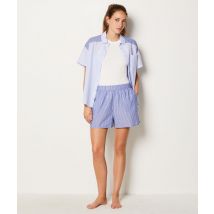 Gestreepte pyjamashort - BROOK - XL - Delave Clair - Etam