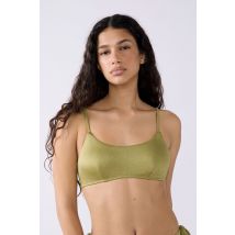 Brassière haut de maillot à nouer pailleté - BLANES - 40 - Anis - Etam