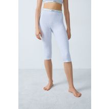 Bikershort van ribkatoen - COZY - M - Gris Pale - Etam