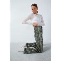 Wijde pyjamabroek met print - INAYA - S - Kaki - Etam