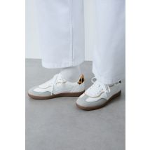 Sneakers met luipaardprint - LETO - 38 - Wit - Etam