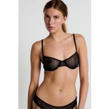 Soutien-gorge classique en dentelle - SAVANE - 70B - Zwart - Etam