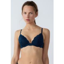 Beha n. 2 - push-up met diep decolleté - IDOLE - 70C - Marine - Etam