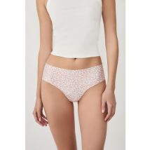 Hipster en microfibre sans coutures imprimé - CONFORT PRINT2 - L - Beige - Etam