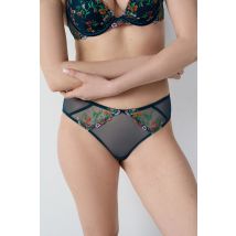 Hipster en tulle brodé - GOURMANDISE - 34 - Petrole - Etam
