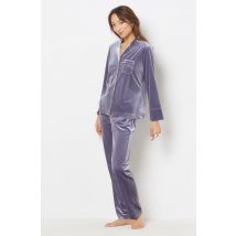 Fluwelen pyjamabroek - BELLAH - XS - Mauve - Etam