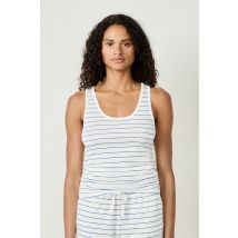 Gestreepte pyjama tanktop - MARYNE - S - Ecru - Etam