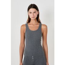 Geribd katoenen hemdje - COLYN - S - Charbon - Etam