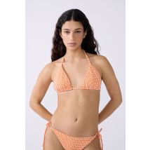 Triangel bikinitop met print - NOVA - 36 - Oranje - Etam