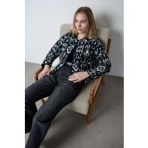 Veste à motifs - ETIENNE IMP - M - Noir - Etam