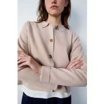 Gilet boutonné - GILLIAN - S - Beige - Etam