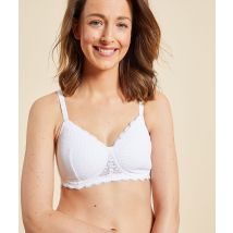 Soutien-gorge post-mastectomie coques fines - Cherie Cherie - 95E - Blanc - Femme - Etam