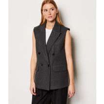 Veste sans manches - LIANA - XS - Gris - Mujer - Etam