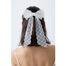 Lazo para el pelo bordado - AMOUR - TU - Ecru - Mujer - Etam