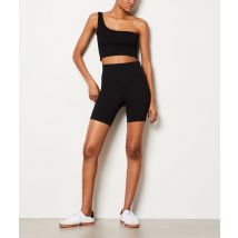 Sujetador asimétrico de canalé - sujeción ligera - CAPSULE ACTIVE - L - Negro - Mujer - Etam
