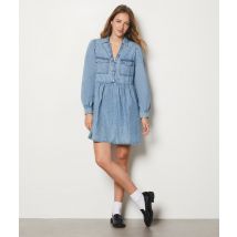 Vestido vaquero corto - DINITY - M - Delave clair - Mujer - Etam
