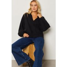 Blusa ligera manga larga - A CONFIANCE - M - Negro - Mujer - Etam