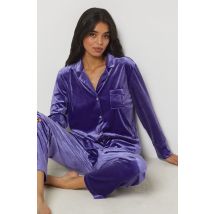 Chemise de pyjama en velours - BELLE - S - Violet - Mujer - Etam