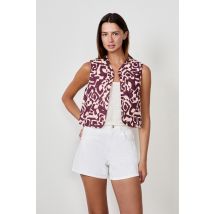 Chaqueta sin mangas estampada - SUNNY IMP - M - Ecru - Mujer - Etam