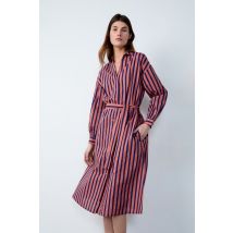 Vestido camisero midi a rayas - SERAPHIN RAY - M - Tomette - Mujer - Etam