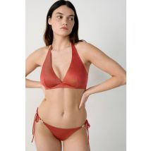 Biustonosz trójkątny z fiszbinami - góra od bikini - 80E - Orange - Etam