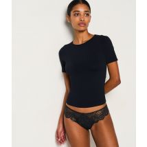 Majtki menstruacyjne tanga - lekkie krwawienie- SUCCESS CDR - 2XS - Noir - Etam