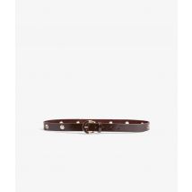 Ceinture en cuir - L - Chocolat - Etam