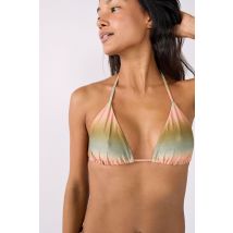 Trójkątna góra od bikini z cekinami - 40 - Pistache - Etam