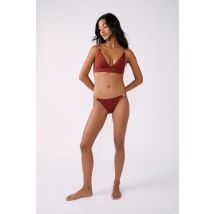 Majtki bikini z ozdobnymi detalami - 44 - Marron - Etam